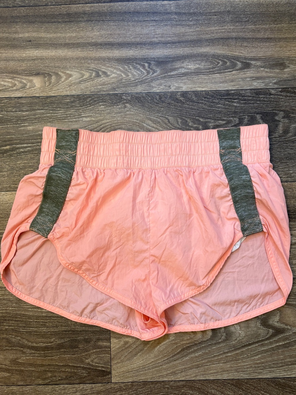 FP Movement Free People Coral Olive Colorblock Running Shorts M
